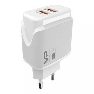 Сетевое зарядное устройство Veron VR-C12 2USB 2.4A White (Белый)