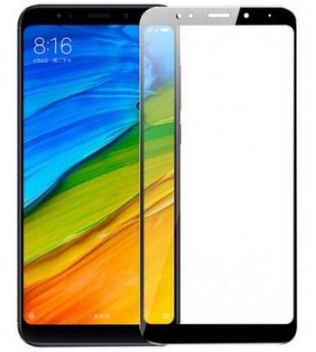 Защитное стекло 5D for Xiaomi Redmi 5 Black тех. пакет