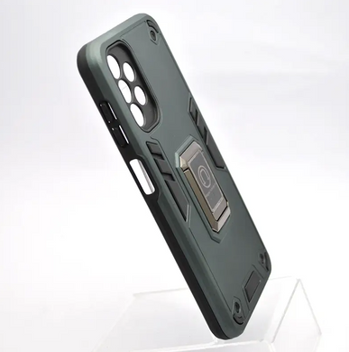 Чохол протиударний Armor Case Warriors Full Camera з кільцем Samsung A135 Galaxy A13 Зелений