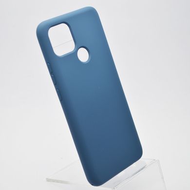 Чехол накладка Full Silicon Cover для Oppo A15/Oppo A15s Dark Blue