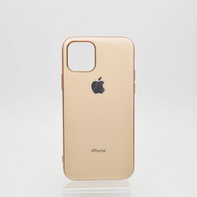 Чехол глянцевый с логотипом Glossy Silicon Case для iPhone 11 Gold