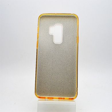 Чехол силиконовый с блестками TWINS для Samsung G965 Galaxy S9 Plus Gold