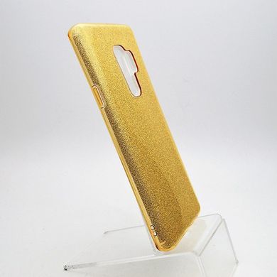 Чехол силиконовый с блестками TWINS для Samsung G965 Galaxy S9 Plus Gold