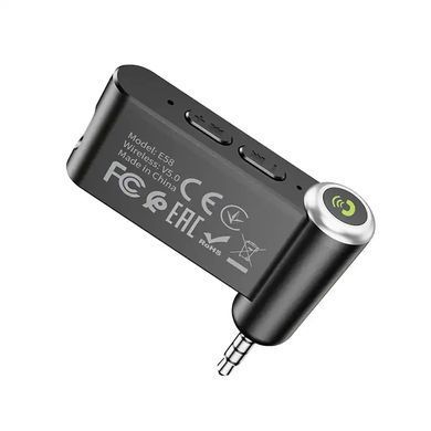 Автомобильный AUX адаптер Bluetooth Hoco E58 Black (Черный)