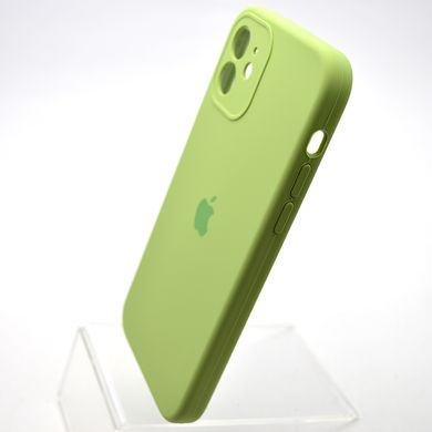 Силіконовий чохол накладка Silicon Case Full Camera для iPhone 12 Mint Green
