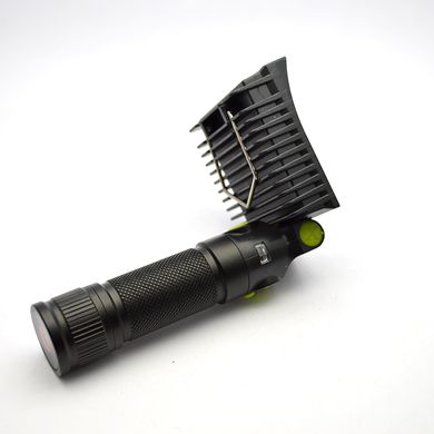 Фонарь ручной LED с магнитом на аккумуляторе и крючком Black/Черный