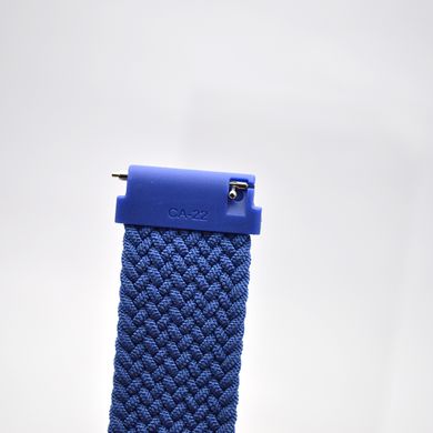 Ремінець до Xiaomi Amazfit Bip/Samsung 22mm Nylon Solo Loop 135mm Design Blue/Синій