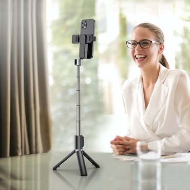 Селфі-монопод (80 см) Hoco Aluminum Broadcast Holder K16 Black (Чорний)