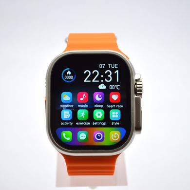 Смарт часы TryToo Infinity LG59 Ultra Pro 49mm IPS Display Call Version Gold Orange Strap