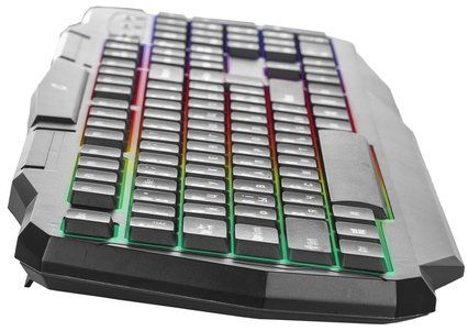 Клавіатура дротова з RGB підсвіткою ігрова ERGO KB-620 (Black), Чорний