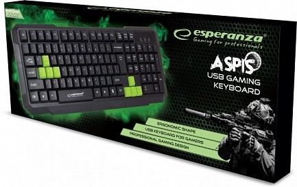 Дротова клавіатура Esperanza EGK102 Green USB (EGK102GUA)