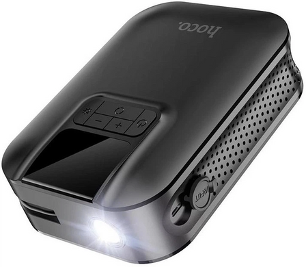 Автомобильный насос (автокомпрессор) Hoco S53 Breeze portable smart 5000 mAh Black