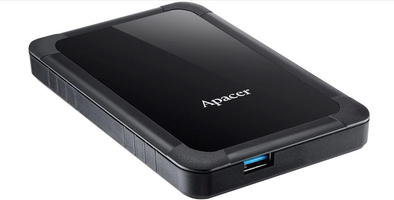 Зовнішній жорсткий диск Apacer AC532 1TB 5400rpm 8MB 2.5" USB 3.1 External (AP1TBAC532B-1) Black