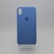 Чехол накладка Silicon Case для iPhone XS Max 6.5" Dark Blue (C)