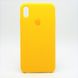 Чохол накладка Silicon Case для iPhone XS Max 6.5" Yellow (41) (C)