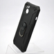 Чехол противоударный Armor Case Full Camera с кольцом для iPhone 13 Черный