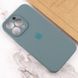 Чехол накладка Silicon Case Full Cover with camera protiction для iPhone 13 Pro Pine green