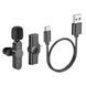 Безпровідний петличний мікрофон Borofone BFK12 Lightning Black