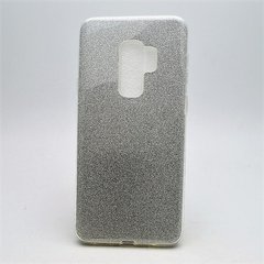 Чехол силиконовый с блестками TWINS для Samsung G965 Galaxy S9 Plus Silver