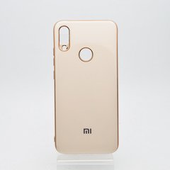Чохол глянцевий з логотипом Glossy Silicon Case для Xiaomi Redmi Note 7 Gold