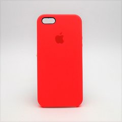 Чехол накладка Silicon Case для iPhone 5/5S/5SE Pink Orange (30) Copy