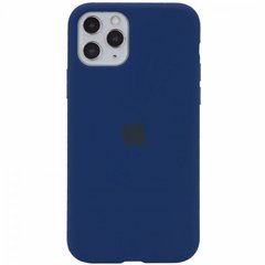 Чехол накладка Silicon Case Full Cover для iPhone 11 Pro Max Dark Blue