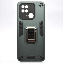 Чехол противоударный Armor Case Warriors Full Camera с кольцом для Xiaomi Redmi 10c Зеленый