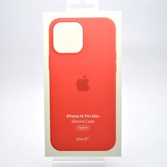 Силіконовий чохол для iPhone 14 Pro Max (6.7) Silicone Case з MagSafe Red/Червоний