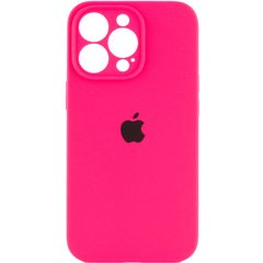 Чохол накладка Silicon Case Full Cover Camera Pro для iPhone 13 Pro Max Hot pink