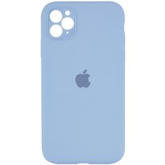 Чехол накладка Silicon Case Full Cover Full Camera для iPhone 11 Pro Light Blue