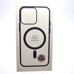 Чохол накладка з MagSafe Clear Case Magnetic для Apple iPhone 14 Pro Dark Purple
