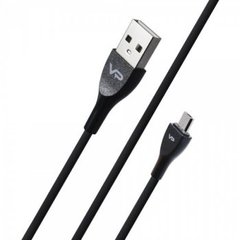 Кабель USB Veron MS06 Silicon Cable Micro usb 1M Black