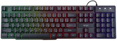 Клавиатура проводная з RGB подсветкой игровая ERGO KB-610 (Black), Черный