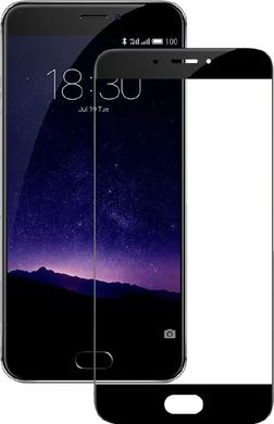 Защитное стекло для Meizu MX6 Full Screen Triplex Глянцевое Black тех. пакет