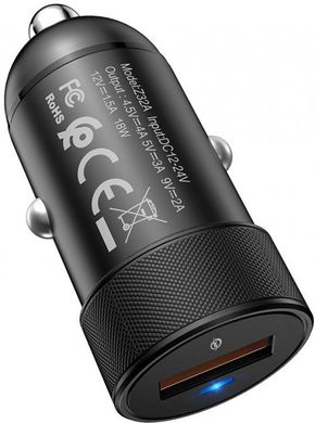 Автомобильное зарядное устройство Hoco Z32A Flash power QC3.0 Black