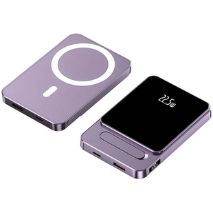 Зовнішній акумулятор Power Bank A77 MagSafe 22.5W 10000mAh Purple