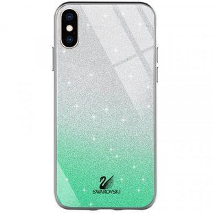 Чехол накладка Swarovski для iPhone 11 Turquoise/Бирюзовый