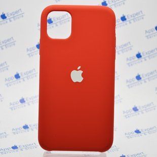 Чехол накладка Silicon Case для iPhone 11 Camellia white
