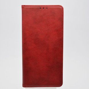 Чохол книжка Leather Fold для Xiaomi Redmi 9C Wine Red