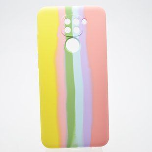 Чехол с радужным дизайном Silicon Case Rainbow для Xiaomi Redmi Note 9 №3
