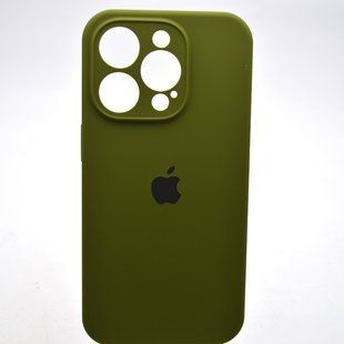 Силиконовый чехол накладка Silicon Case Full Camera для iPhone 15 Pro Pine Forest Green