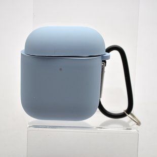 Чехол Silicon Case с микрофиброй для AirPods 1/2 Lilac