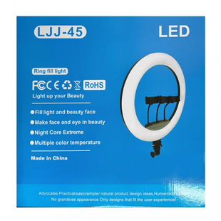 Кольцевая лампа LED LJJ-45 220V 45см с держателем для телефона