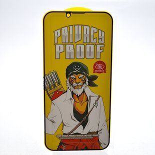 Захисне скло Pirate Lion Privacy Anti-Dust антишпигун iPhone 13/13 Pro/iPhone 14 (тех.пак)
