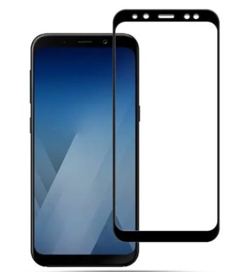 Захисне скло Full Screen Full Glue 2.5D for Samsung A530 Galaxy A8 (2018) Black тех. пакет