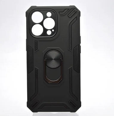 Чехол противоударный Armor Case Full Camera с кольцом для iPhone 13 Pro Черный