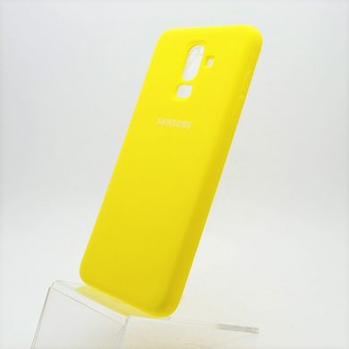 Матовый чехол New Silicon Cover для Samsung J810 Galaxy J8 (2018) Yellow (C)