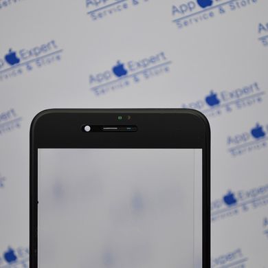 Скло дисплея iPhone 7 Plus з рамкою,OCA та сіточкою спікера Black Original