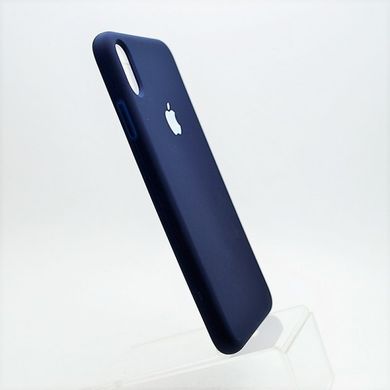 Матовый чехол New Silicon Cover для iPhone XS Max 6.5" Blue (C)
