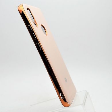 Чехол глянцевый с логотипом Glossy Silicon Case для Xiaomi Redmi 7 Pink